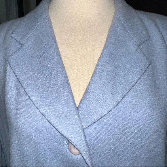 Pendleton Light Blue Wool Blazer – Size 14, Lined with 3-Button Closure - Picture 6 of 11